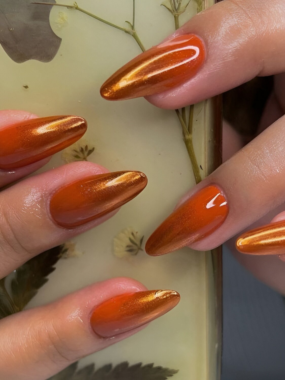 30 Stunning Burnt Orange Nails For A Gorgeous Season - 229