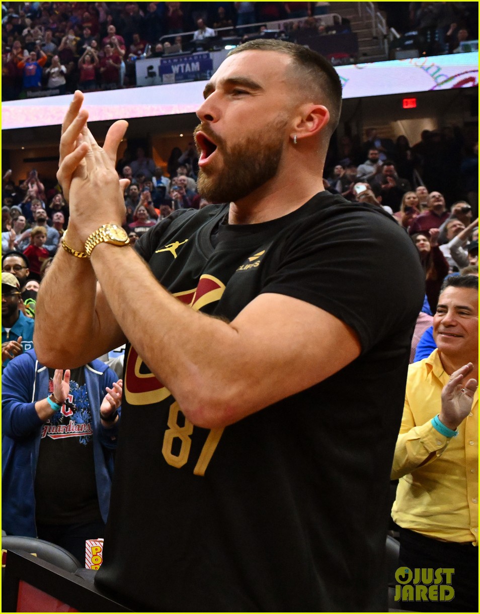 Travis & Jason Kelce Honored at Cleveland Cavaliers Game After Jason  Announces Retirement: Photo 5020853 | Jason Kelce, Travis Kelce Photos |  Just Jared: Entertainment News