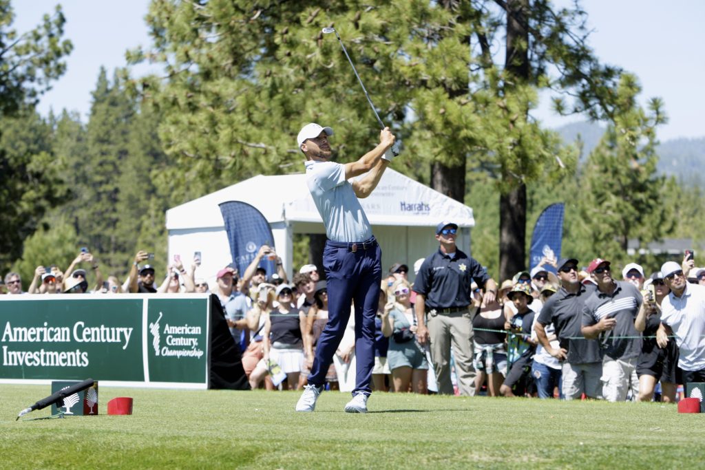 Curry drains hole-in-one to keep lead at American Century Championship | TahoeDailyTribune.com