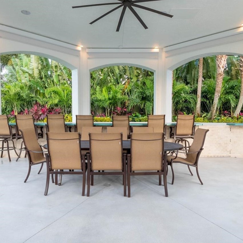 Patio of Tyreek Hill's Florida Mansion