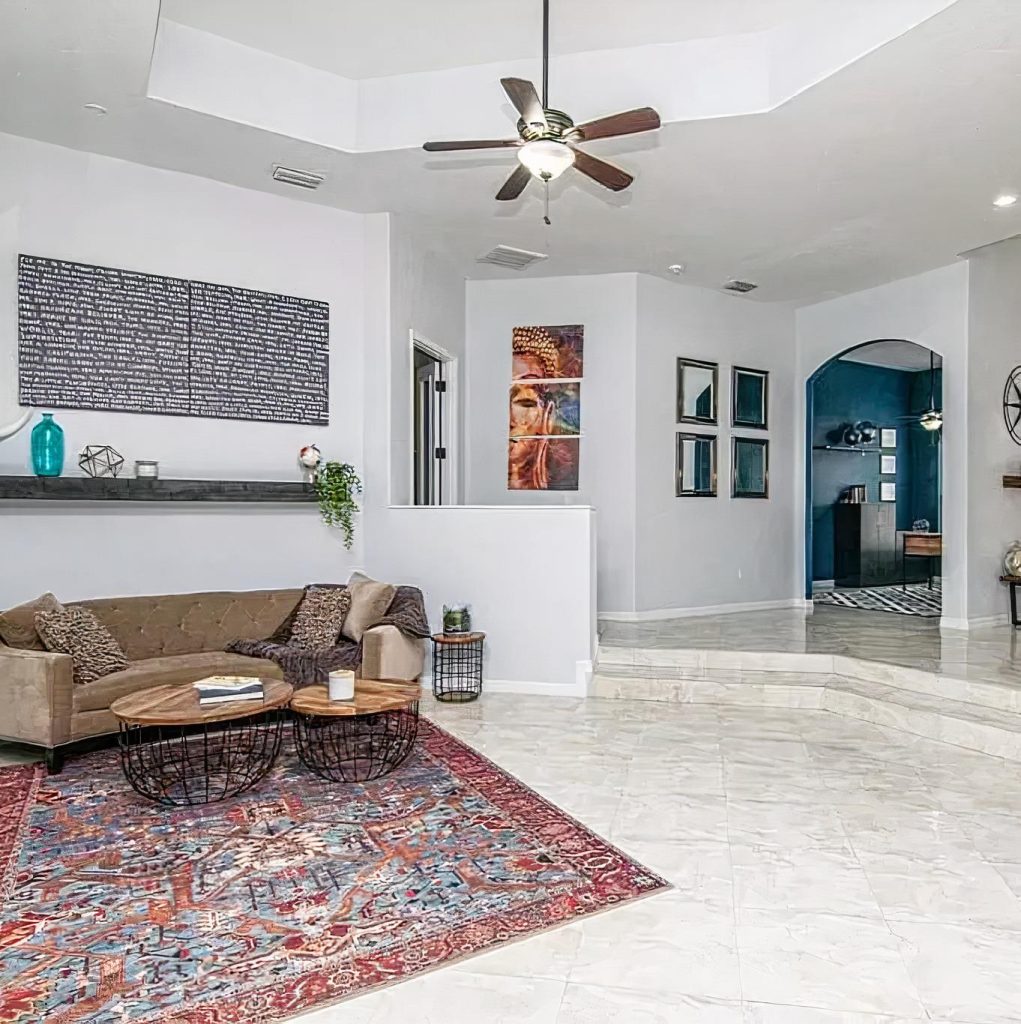 Living Room in Ray-Ray McCloud's Lutz Home