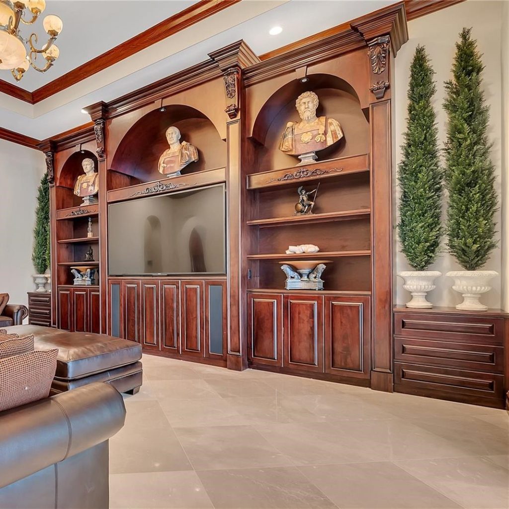 Family Room in Tyreek Hill's Florida Mansion