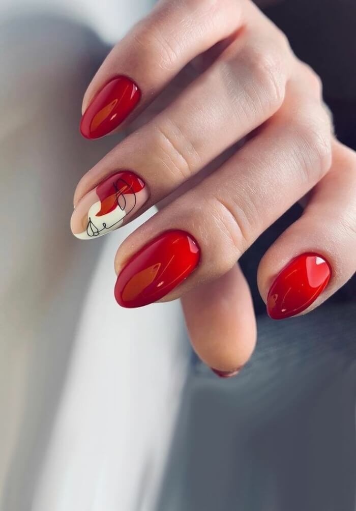 33 Red Prom Nails To Make You The Center Of Attention - 225
