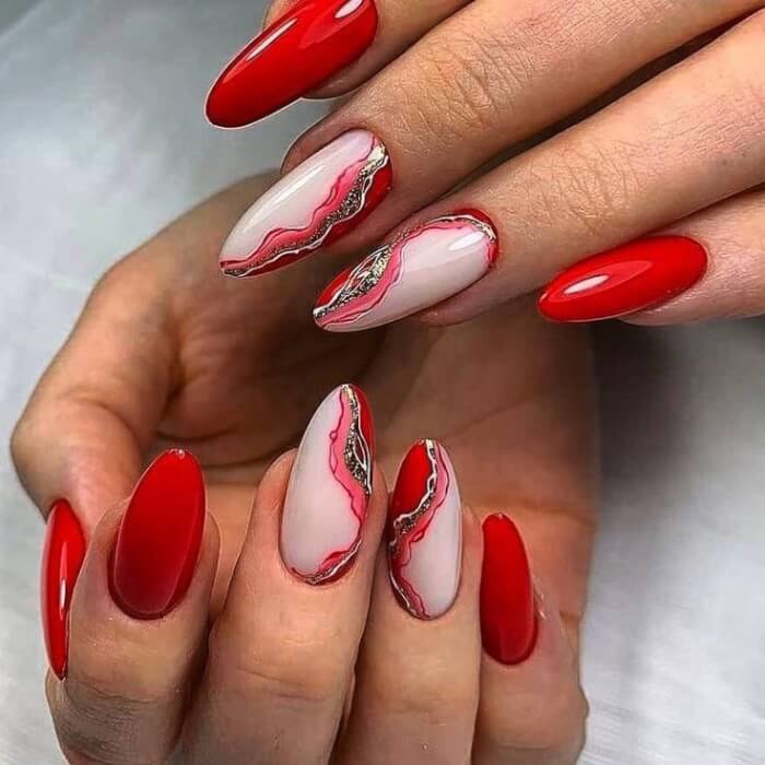 33 Red Prom Nails To Make You The Center Of Attention - 227
