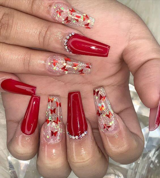 33 Red Prom Nails To Make You The Center Of Attention - 235
