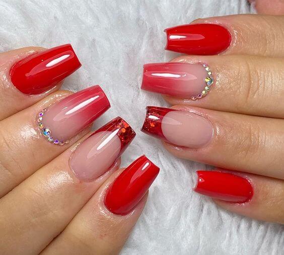 33 Red Prom Nails To Make You The Center Of Attention - 239