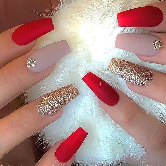 33 Red Prom Nails To Make You The Center Of Attention - 245