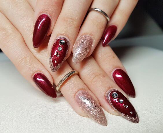 33 Red Prom Nails To Make You The Center Of Attention - 253