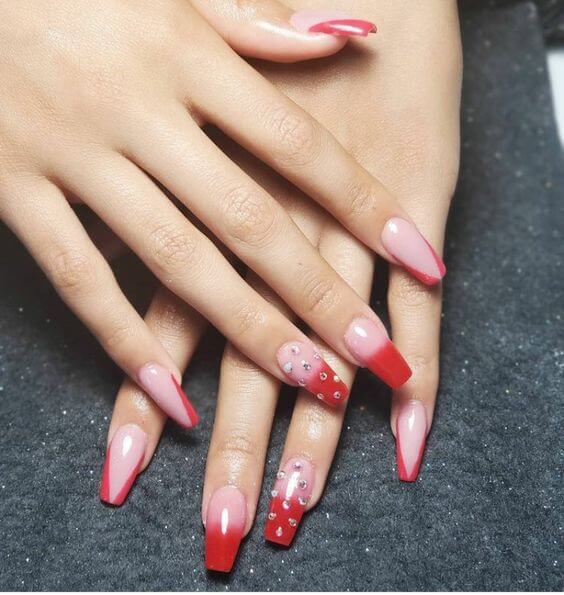 33 Red Prom Nails To Make You The Center Of Attention - 267