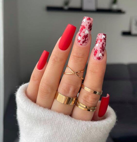 33 Red Prom Nails To Make You The Center Of Attention - 219