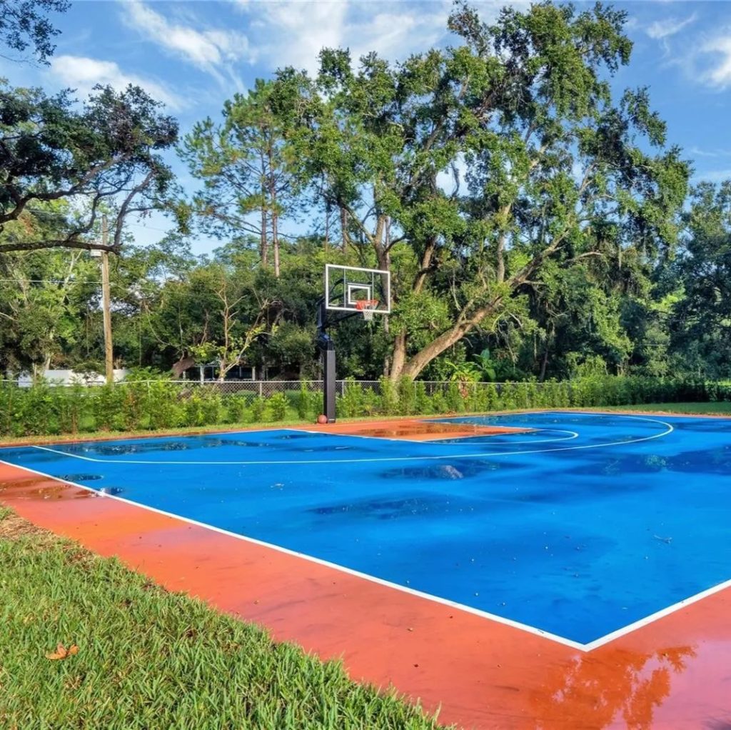 Basketball Court in Matthew Judon's Florida Home