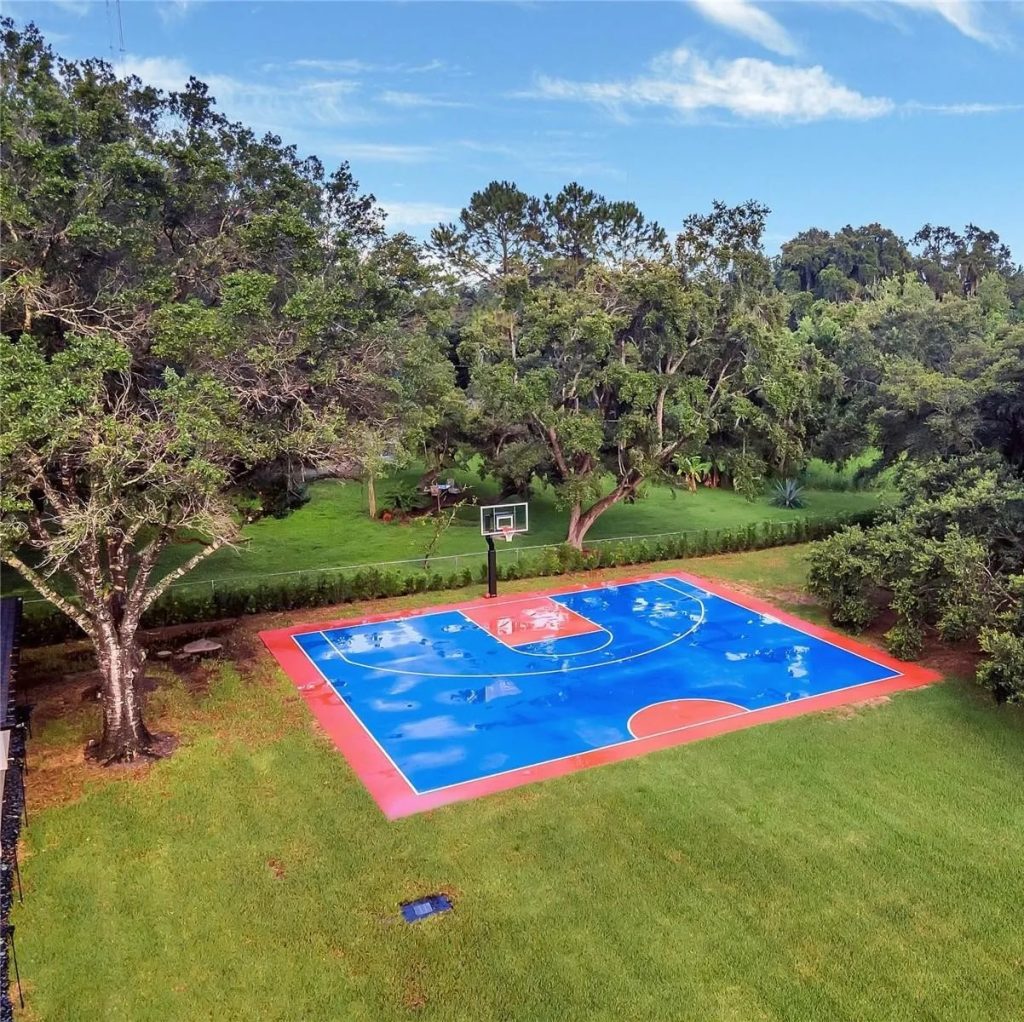 Basketball Court in Matthew Judon's Florida Home