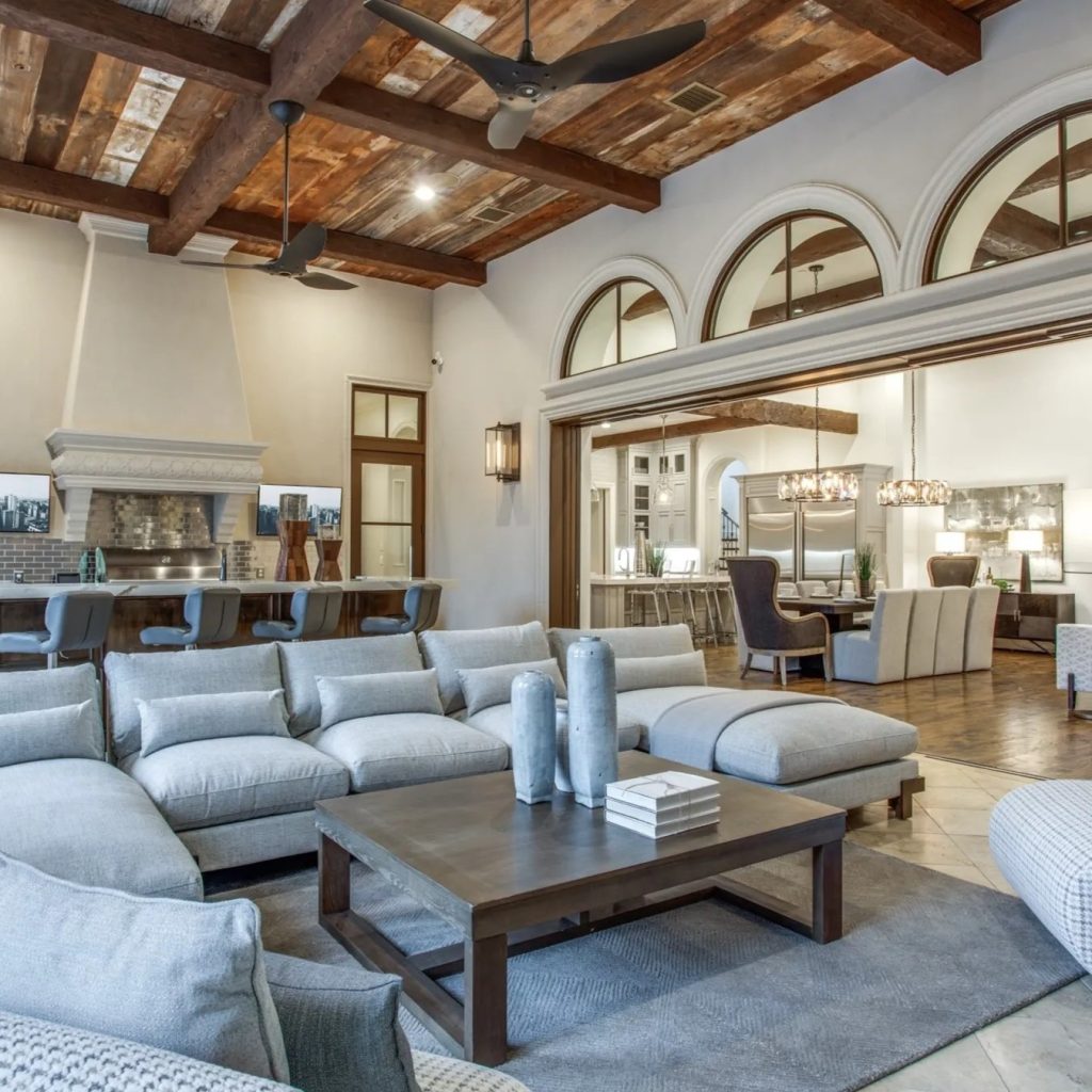 Living Room in DeMarcus Ware's Texas Home