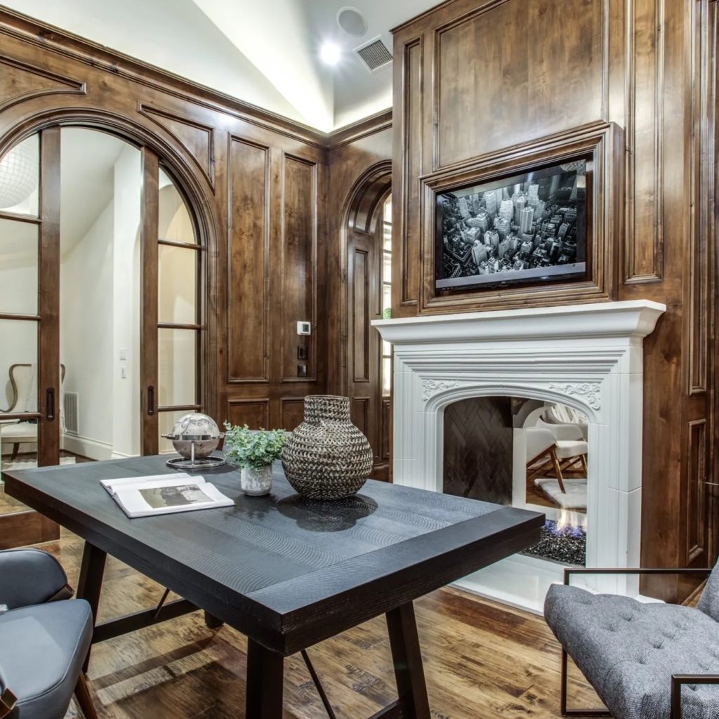 Study Room in DeMarcus Ware's Texas Home