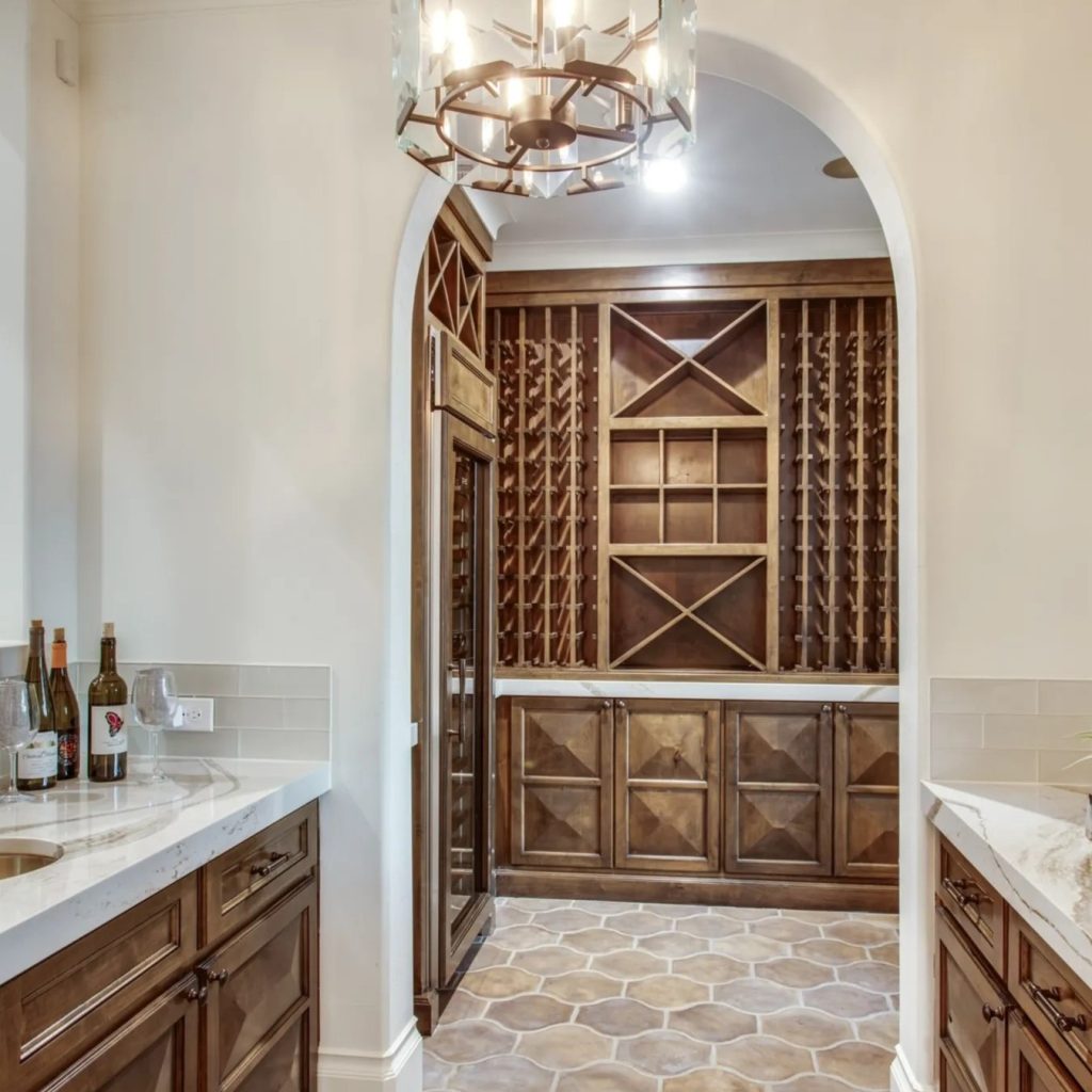 Wine Room in DeMarcus Ware's Texas Home