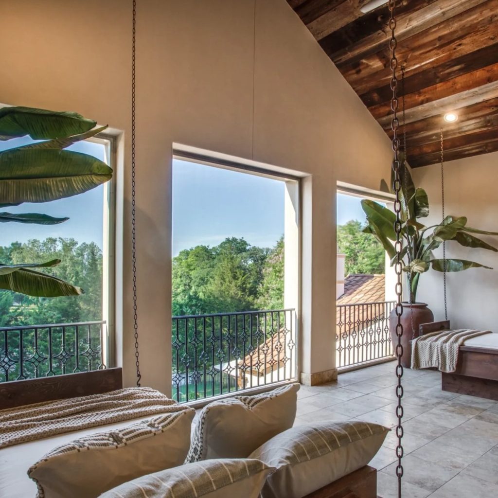 Balcony in DeMarcus Ware's Texas Home