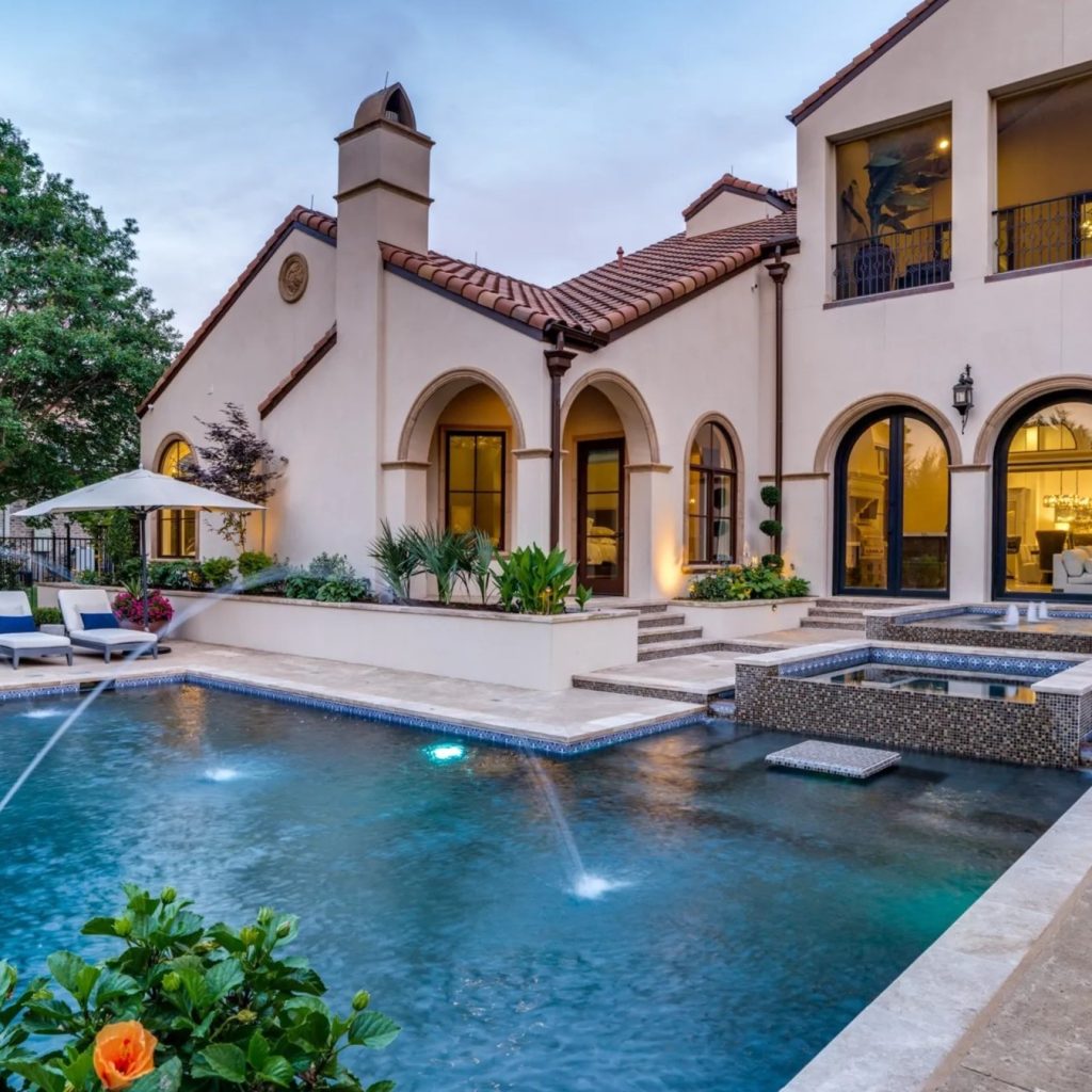 Pool Area in DeMarcus Ware's Texas Home