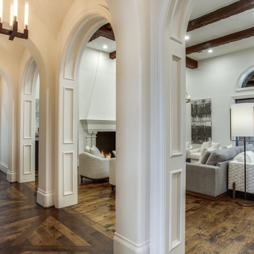 Hallway in DeMarcus Ware's Texas Home