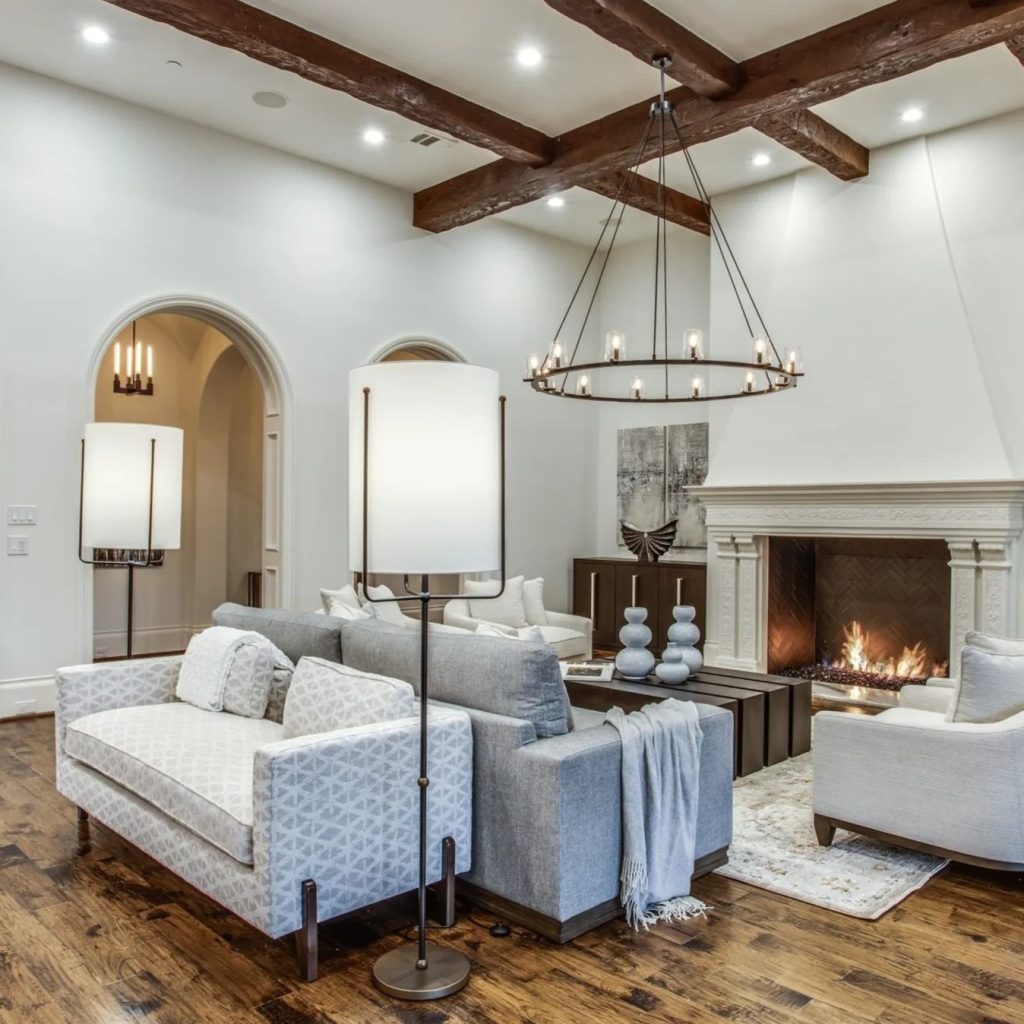 Living Room in DeMarcus Ware's Texas Home