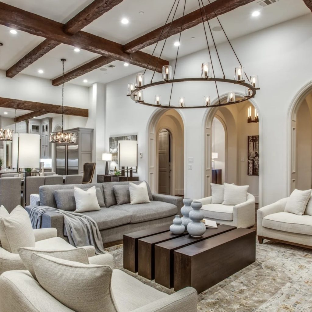 Living Room in DeMarcus Ware's Texas Home