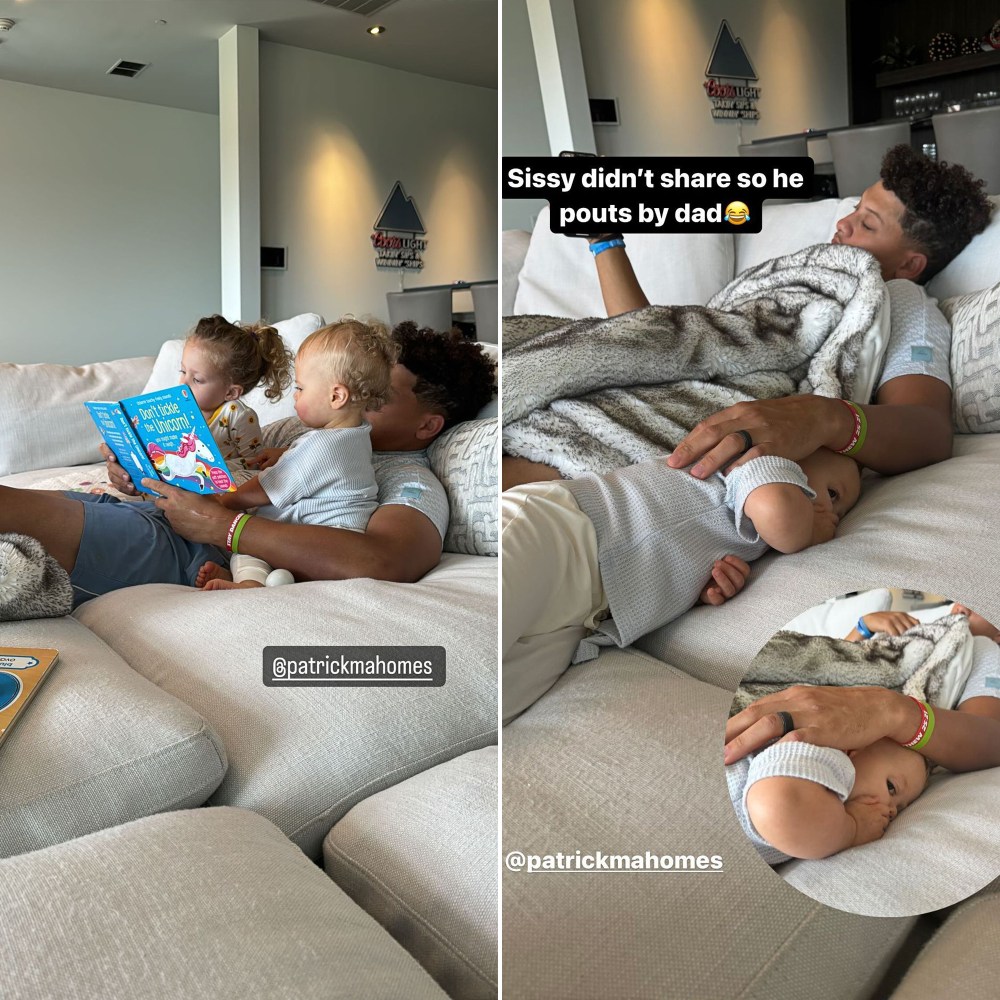 Patrick Mahomes Sweetly Reads Picture Books to His 2 Kids