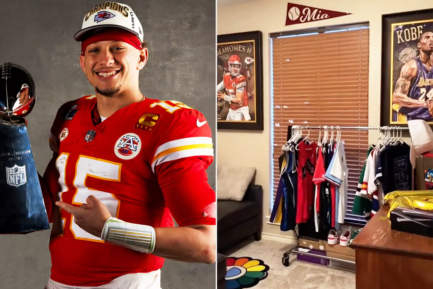 Patrick Mahomes mother Randi showing his 𝘤𝘩𝘪𝘭𝘥hood home