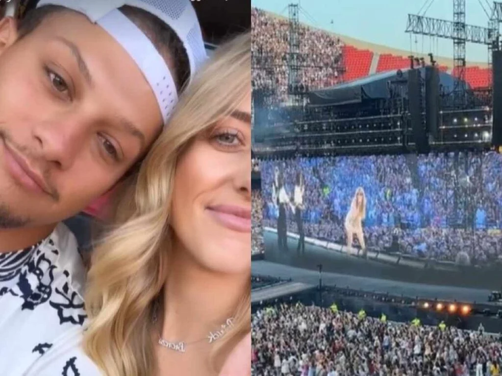 Just being Swifties," said Brittany Mahomes as she and Patrick Mahomes  danced to Taylor Swift's beat at her concert - yebscore.com