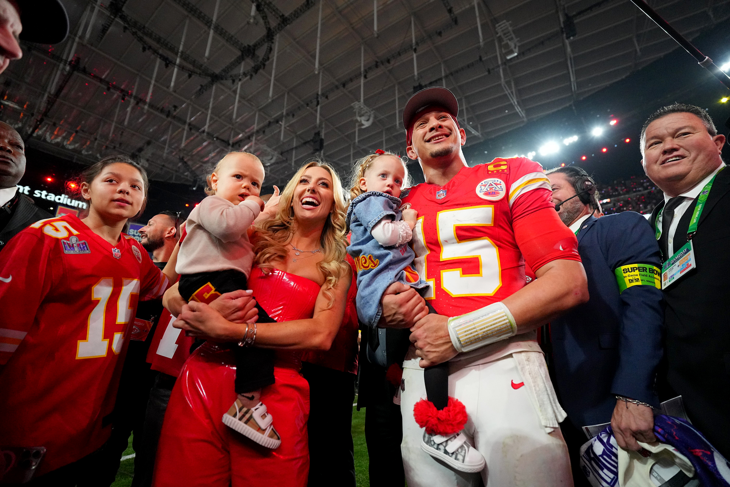 Brittany Mahomes, Patrick Mahomes and their kids