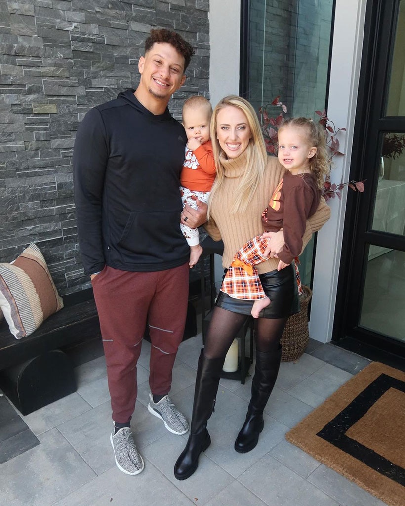 Patrick Mahomes, Brittany Mahomes, Sterling Mahomes, Bronze Mahomes, Thanksgiving 2023, Instagram